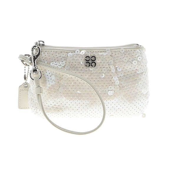 Coach Audrey Sequined Wristlet EUC - Picture 1 of 5